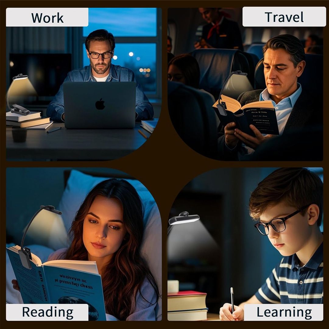 Zenora Adjustable LED Reading Light [Black]