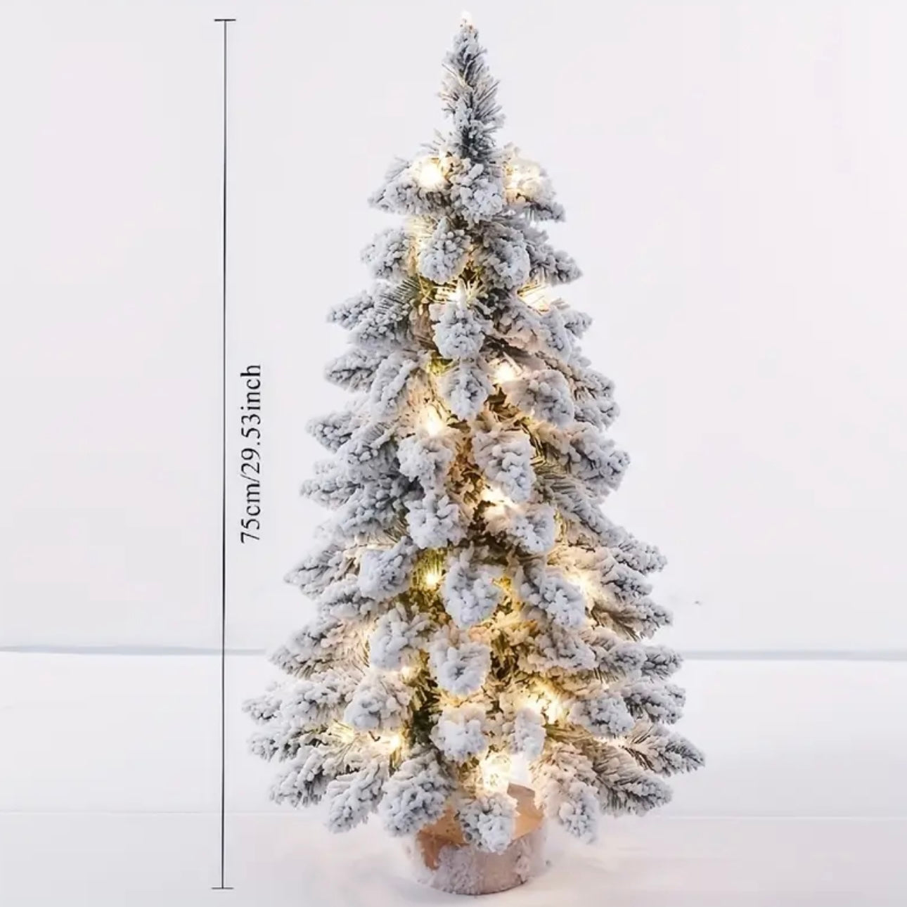 Zenora Full-Lit Artificial Snow-Covered Christmas Tree