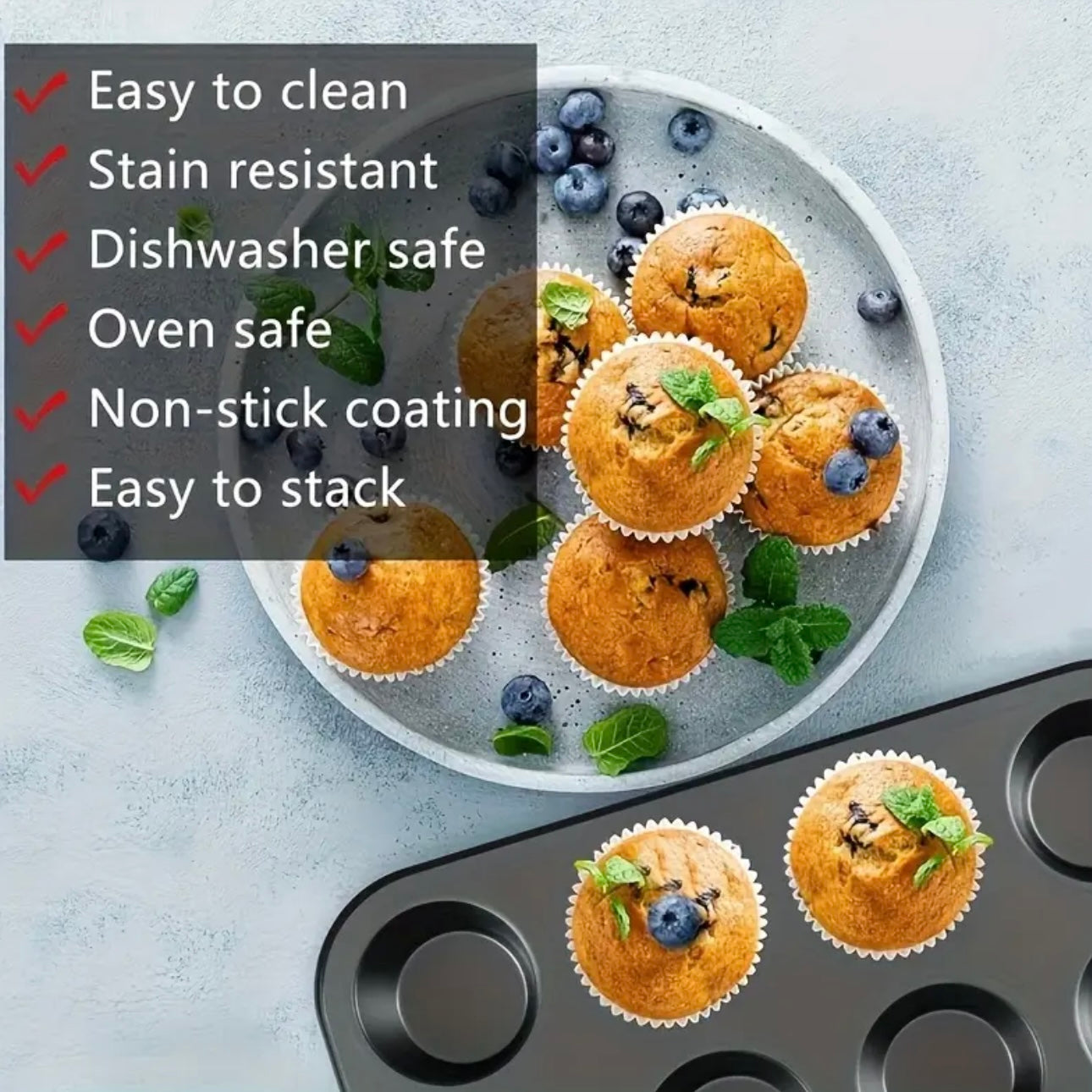 Zenora 5-Piece Non-Stick Baking Pan Set