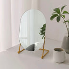 Zenora Frameless HD Irregular Oval Makeup Mirror