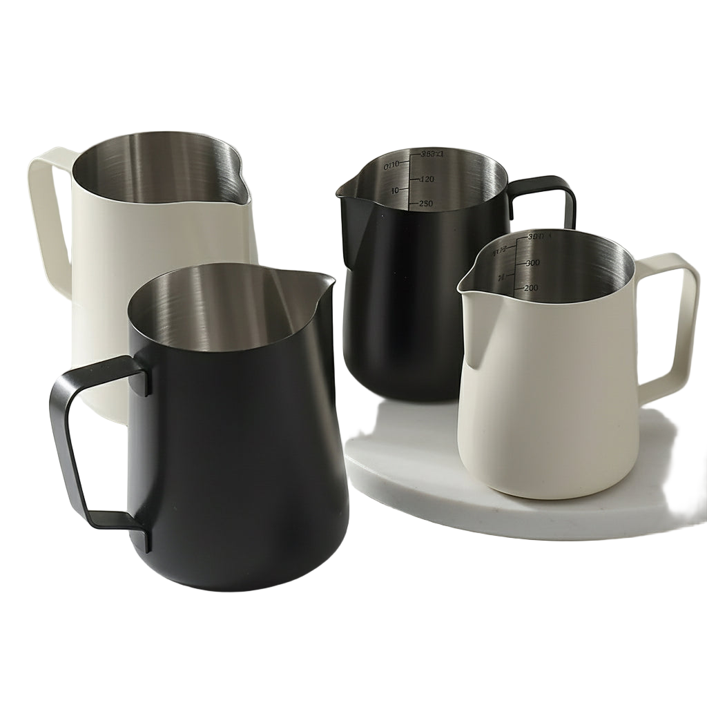 Zenora Stainless Steel Milk Frothing Pitcher Set