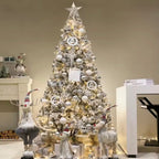 Zenora Luxury Encrypted Snowfall Christmas Tree with Decoration Package