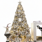 Zenora Luxury Encrypted Snowfall Christmas Tree with Decoration Package