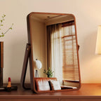 Zenora Natural Bamboo Wood Full-Length Foldable Mirror