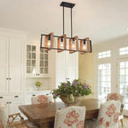 Zenora Adjustable Matte Black Kitchen Island Pendant Light