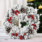 Zenora Snowy Christmas Wreath