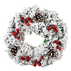 Zenora Snowy Christmas Wreath