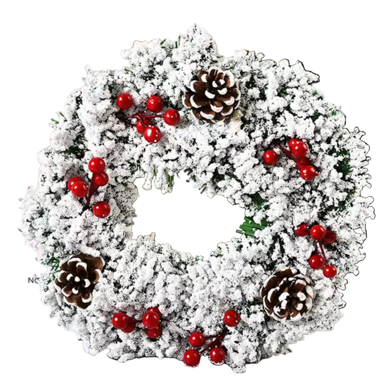 Zenora Snowy Christmas Wreath
