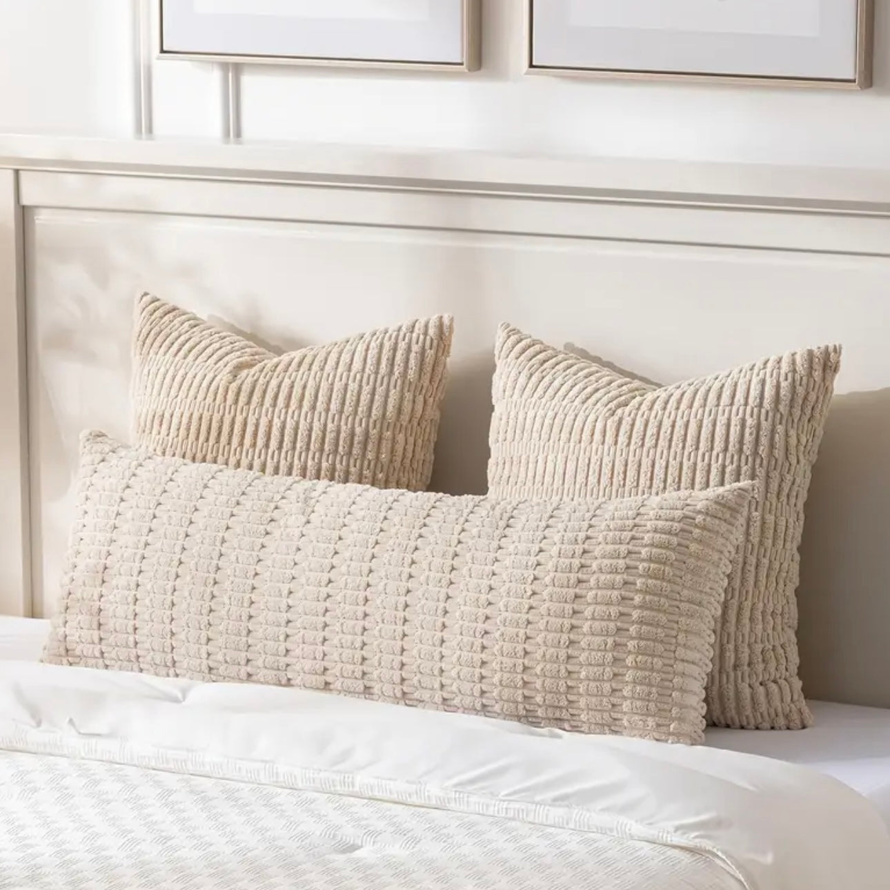 Zenora Bocwre 3pcs Corduroy Pillow Cover Set