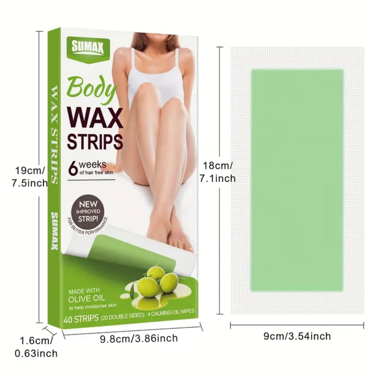 Zenora Olive Oil Wax Strip Hair Removal Set