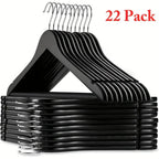Zenora 22-Pack Premium Wood Suit Hangers