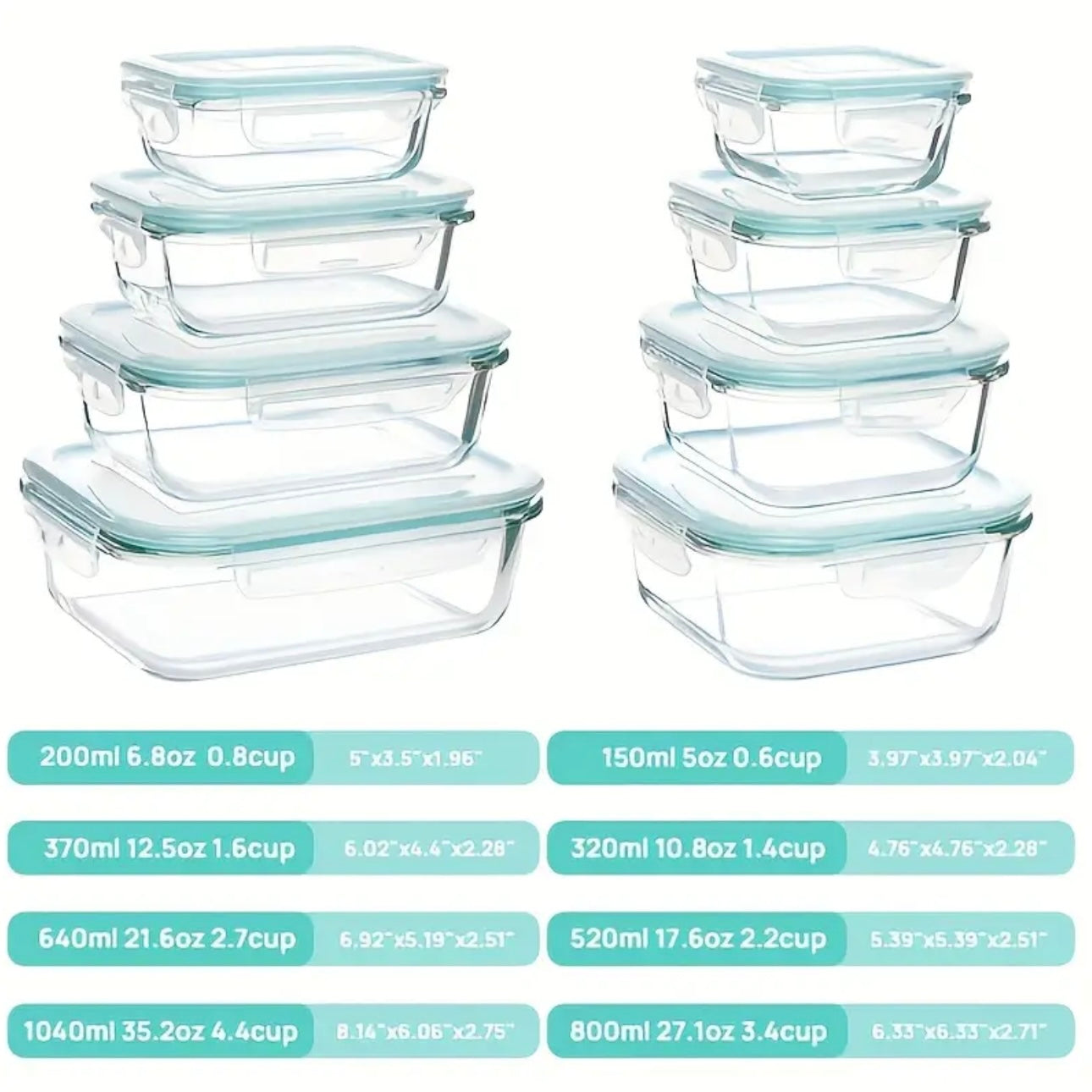 Zenora Glass Food Storage Container Set