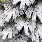 Teellook Snowflake Flocked Encrypted Christmas Tree