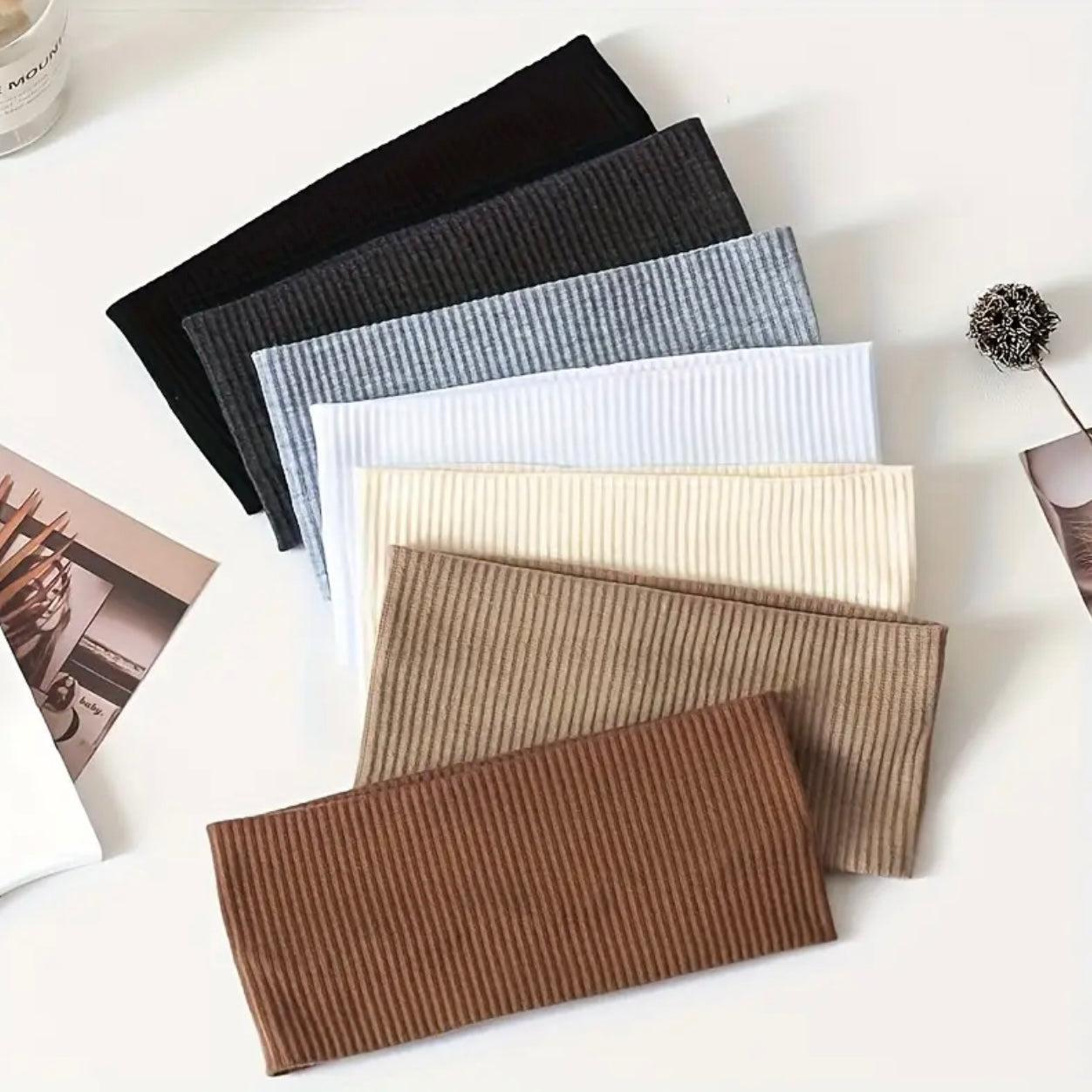 Zenora 7pcs Women’s Thickened Winter Headbands