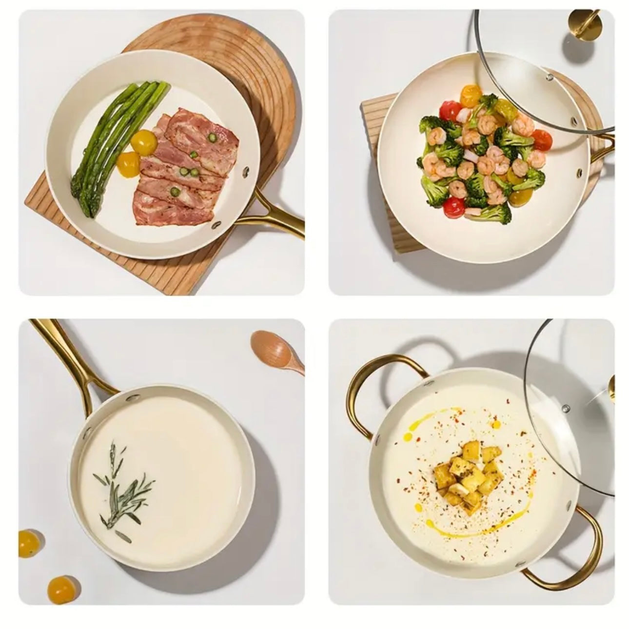 Zenora Light Luxury Ceramic Cookware Set (11pcs)