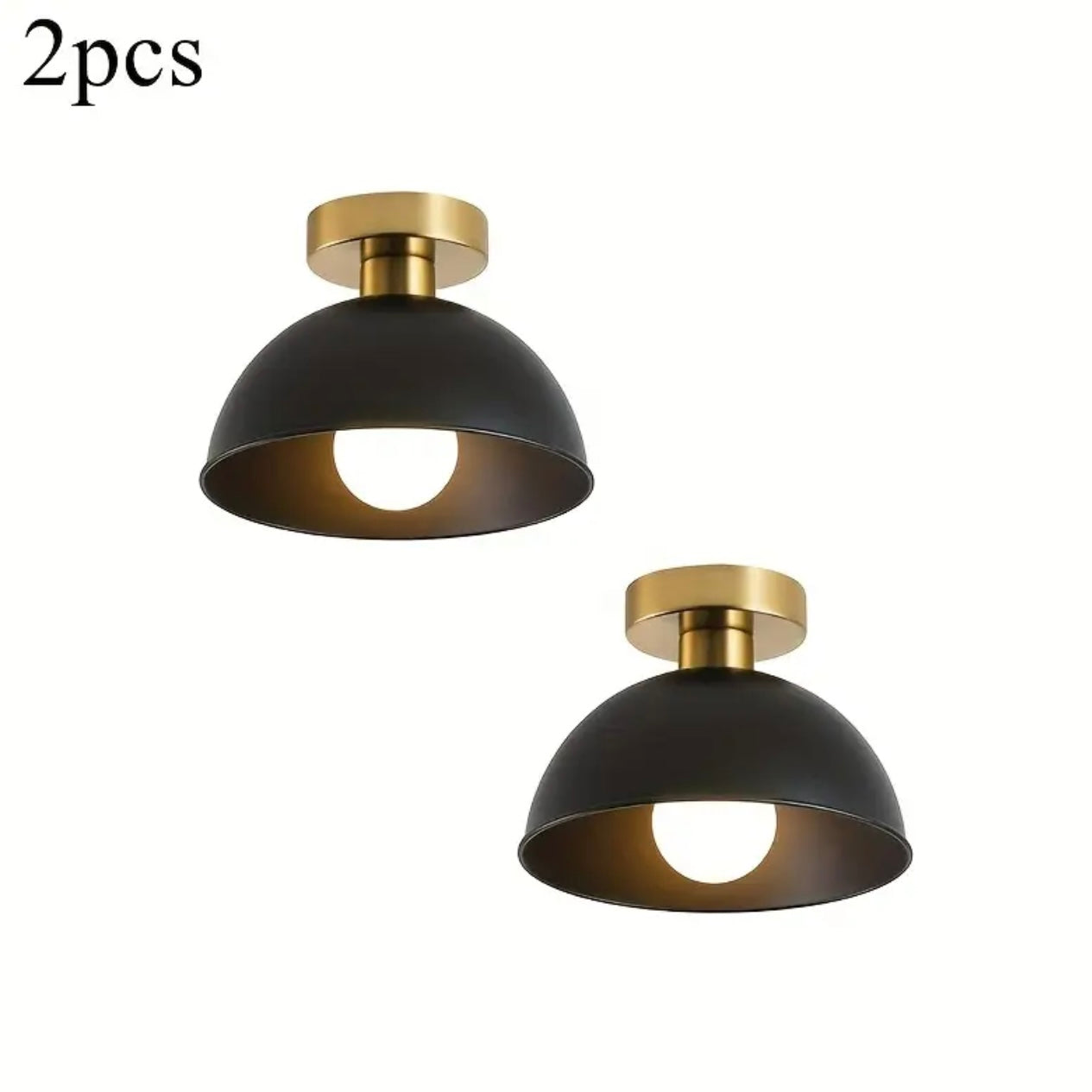 Modern Nordic White & Gold Ceiling Light Fixture