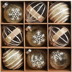 Zenora Gold Christmas Ball Ornament Set