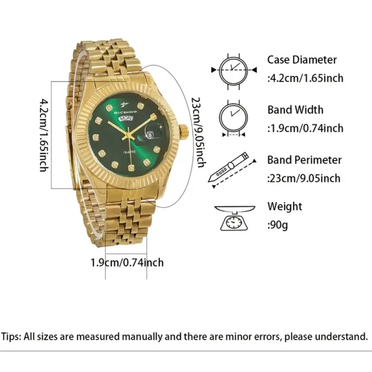 RICECGO Mainz Men’s Quartz Business Watch