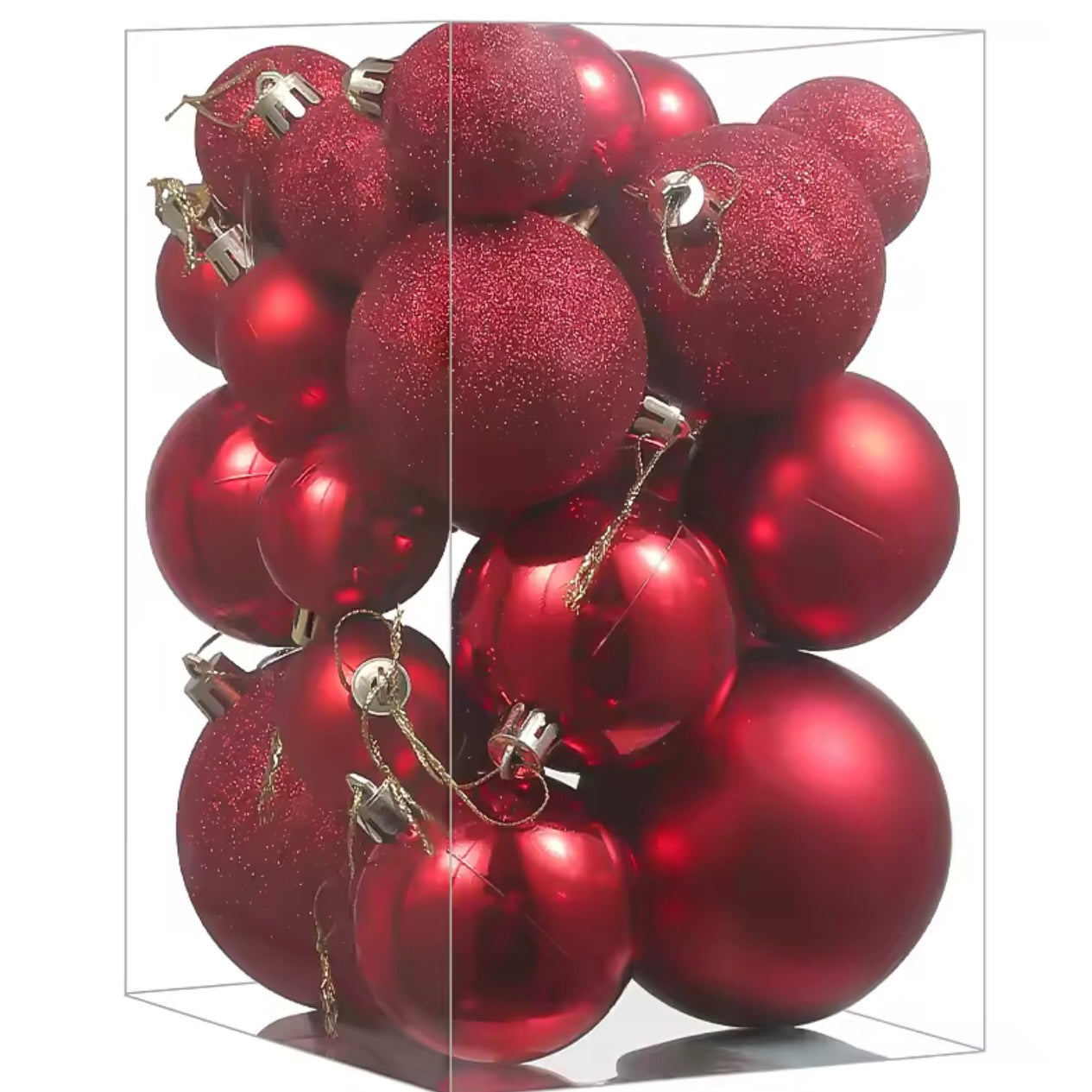 Zenora 24pcs Christmas Ball Hanging Ornaments