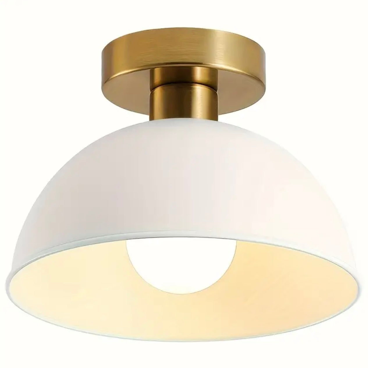 Modern Nordic White & Gold Ceiling Light Fixture