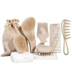 Zenora 9pcs Wheat Straw Hair & Scalp Care Set