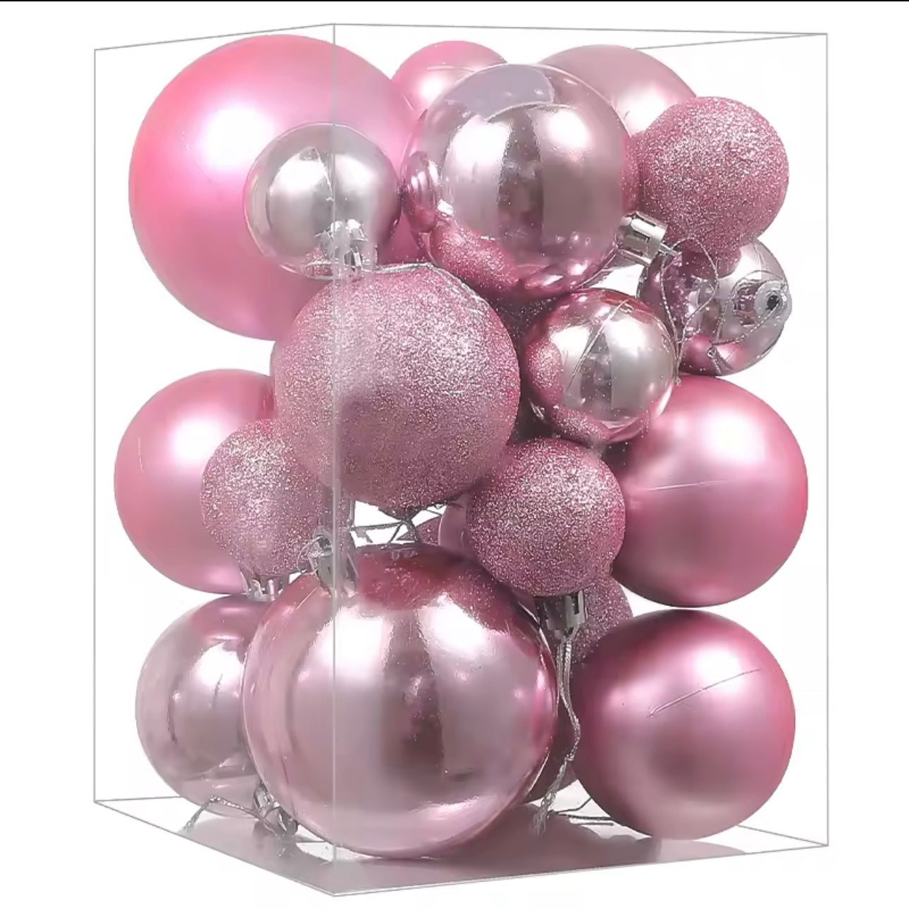 Zenora 24pcs Christmas Ball Hanging Ornaments