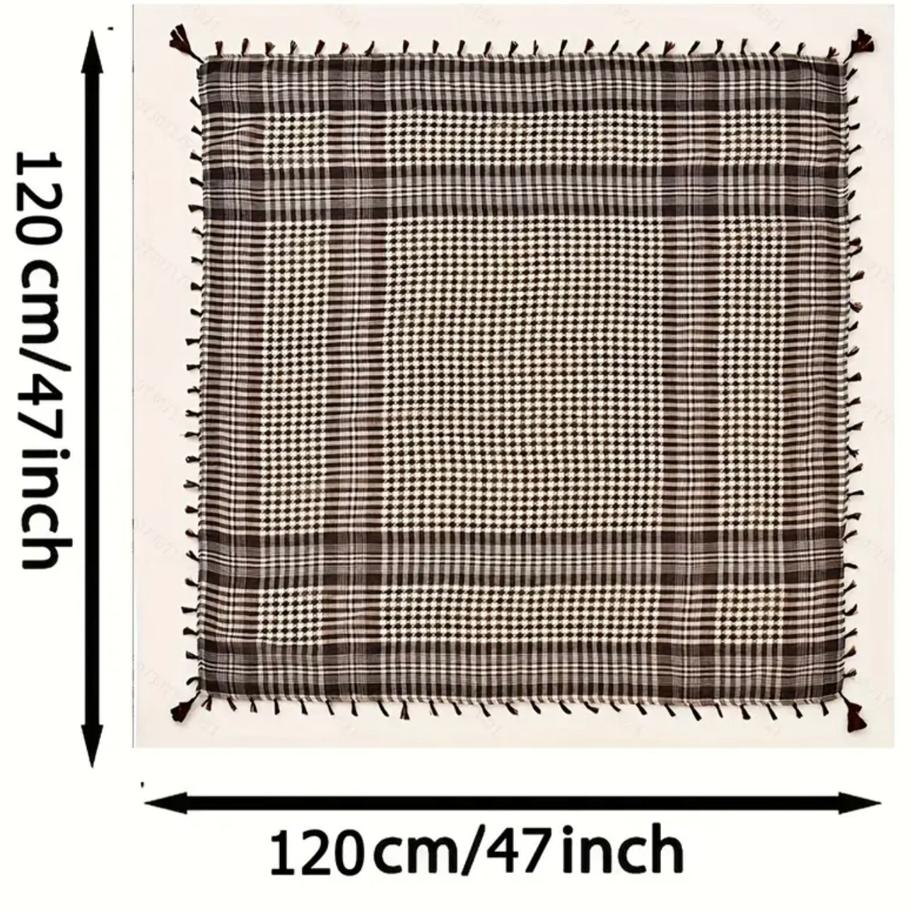 Men’s 2-Piece Arabic Square Scarf Set