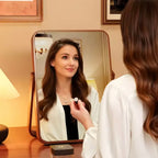 Zenora Natural Bamboo Wood Full-Length Foldable Mirror