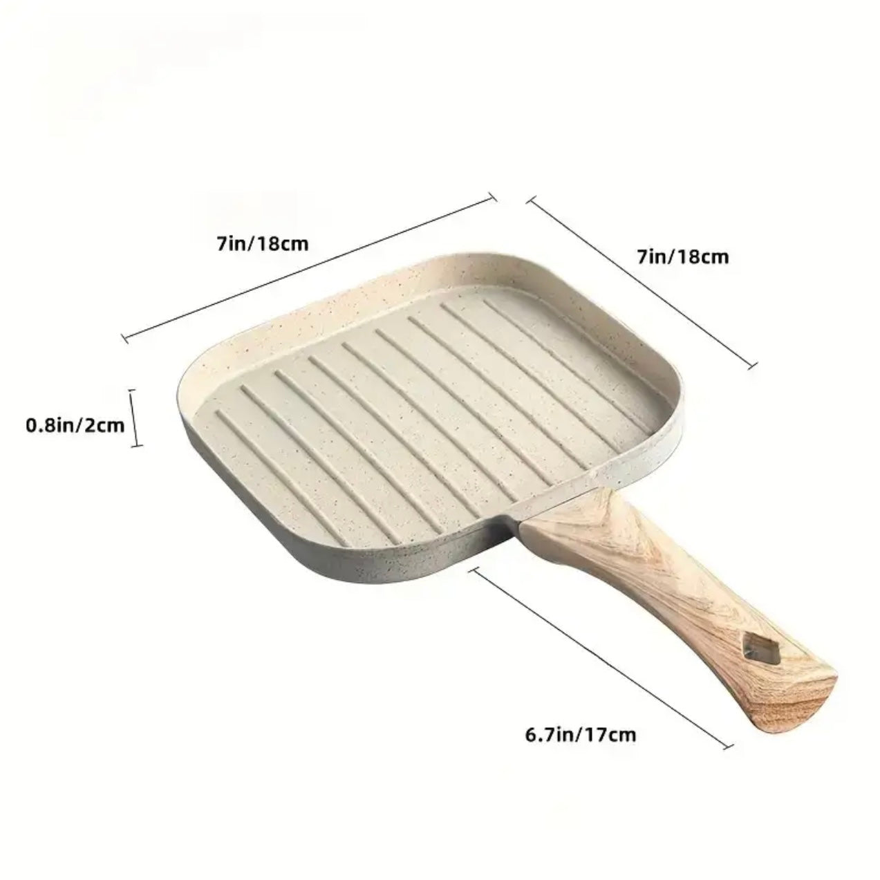 Zenora McFanshi Multifunctional Cast Iron Steak Pan