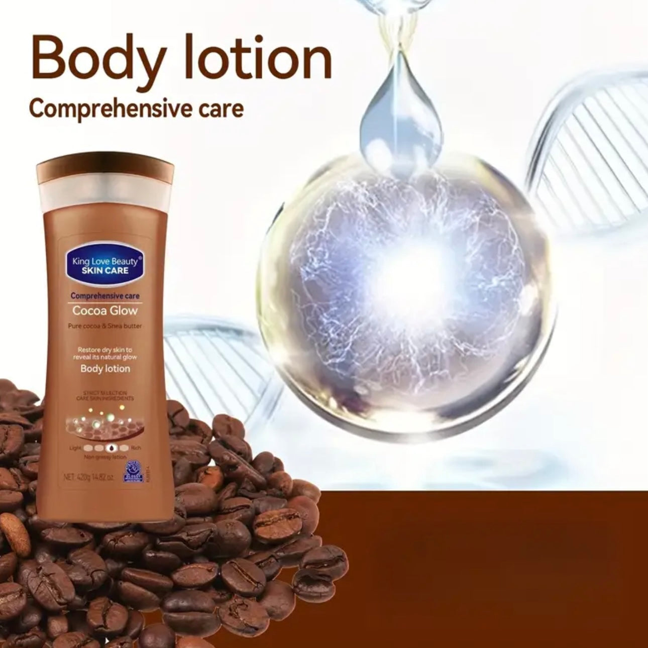 King Love Beauty Cocoa Glow Body Lotion 420g