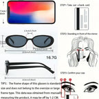 6pcs Women’s Geometric Vintage Fashion Glasses Set