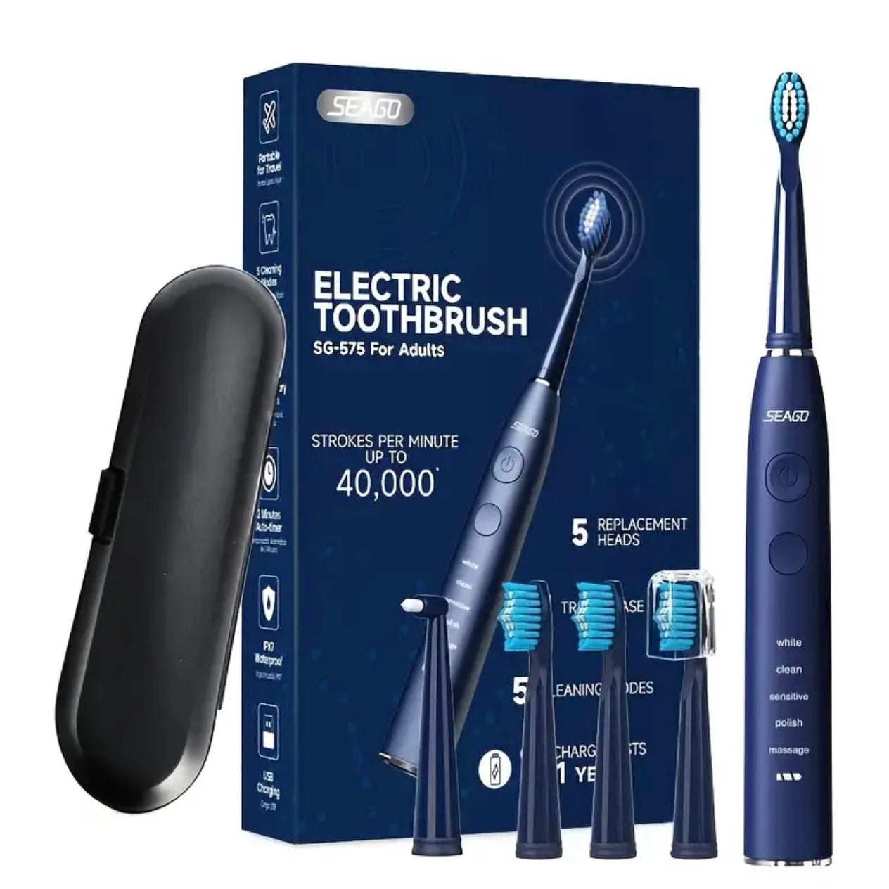 Zenora Sonic Electric Toothbrush for Men