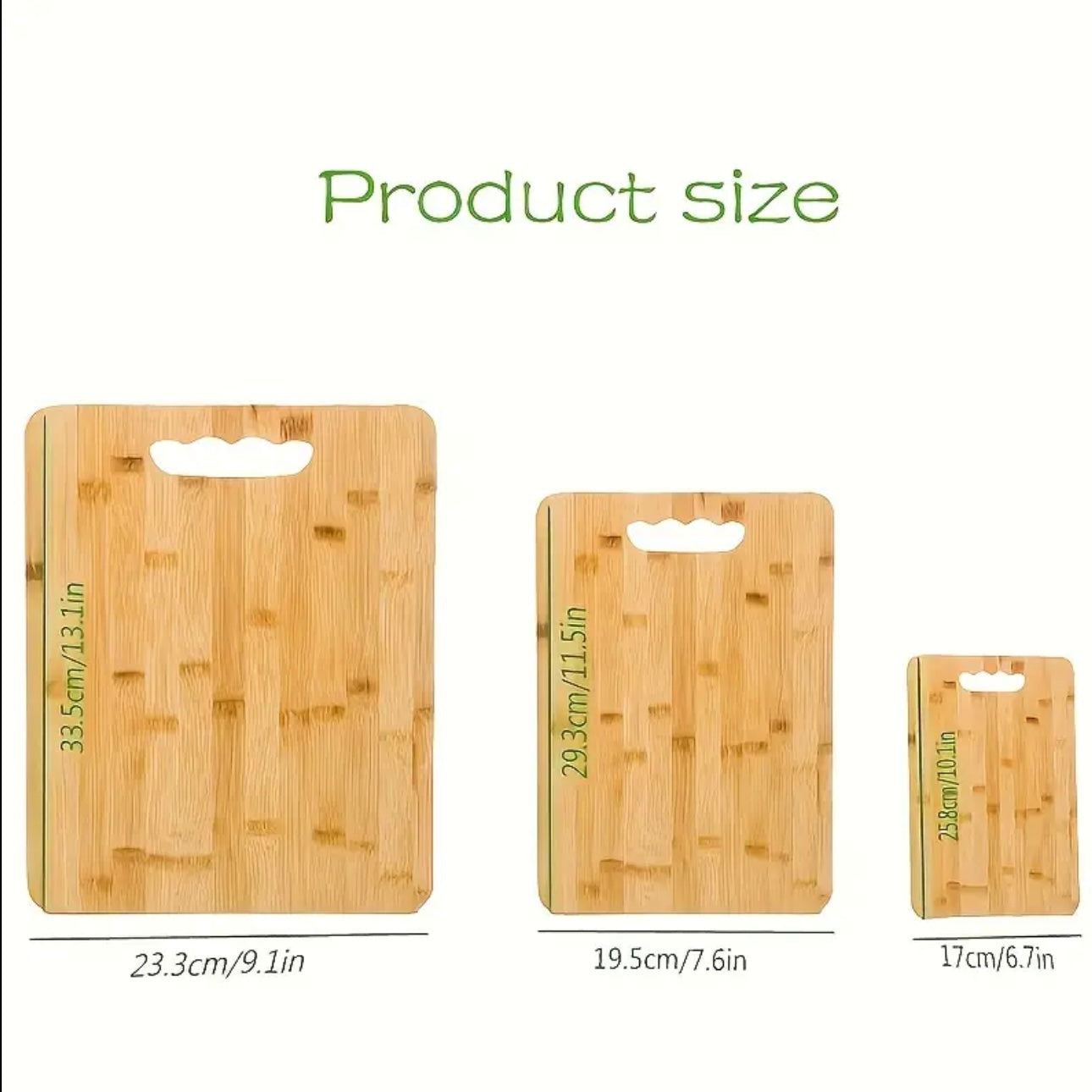 Zenora 3-Piece Bamboo Cutting Board Set
