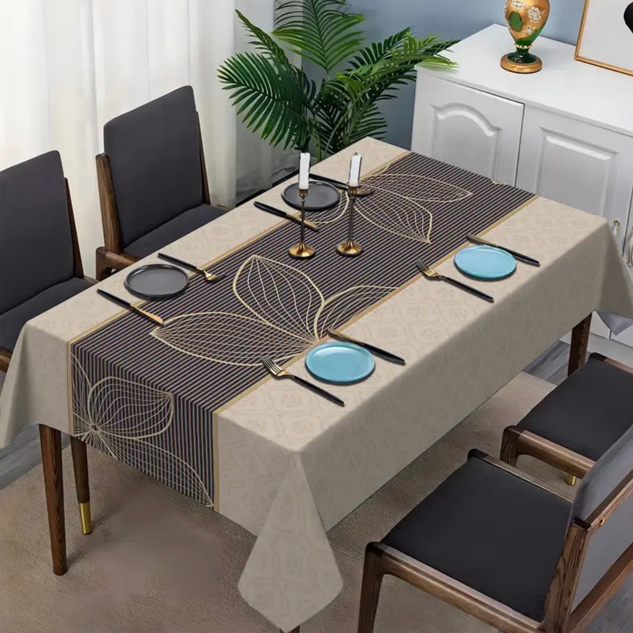 Zenora Vintage Bohemian Floral Tablecloth