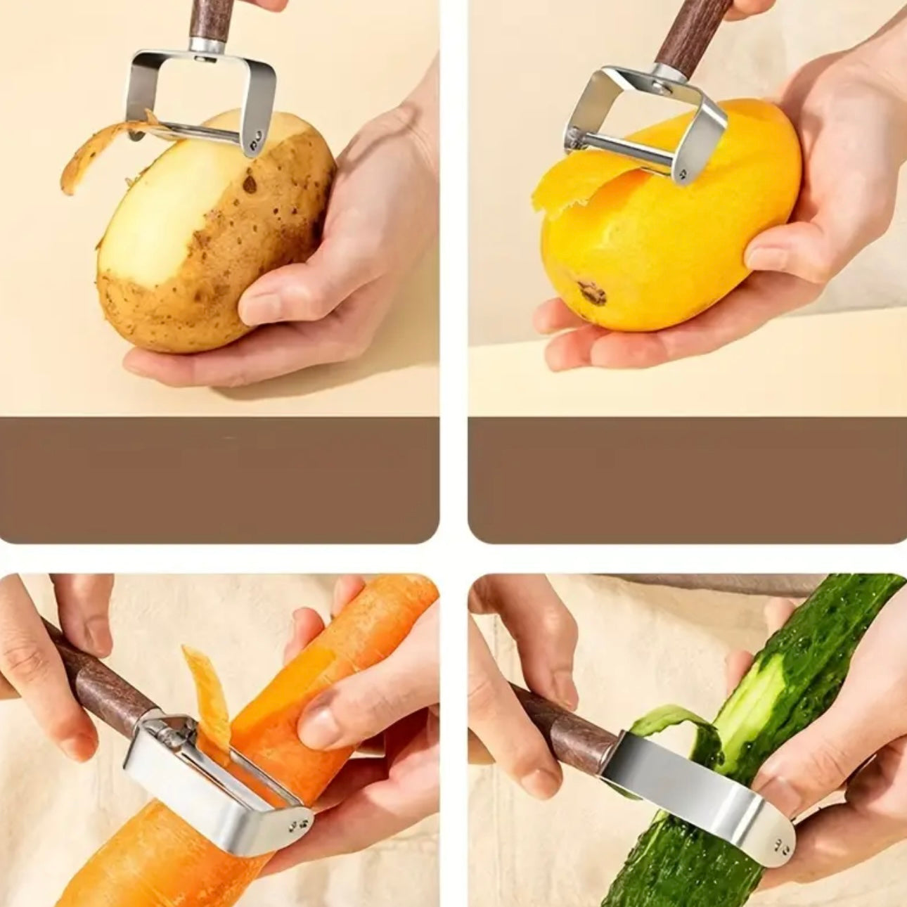 Zenora 3-Piece Stainless Steel Peeler Set