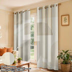 Zenora 2-Piece Modern Geometric Blackout Curtains