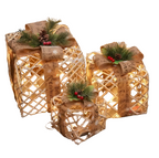 Zenora Christmas Glow Gift Box Set – 3 Piece Metal Light