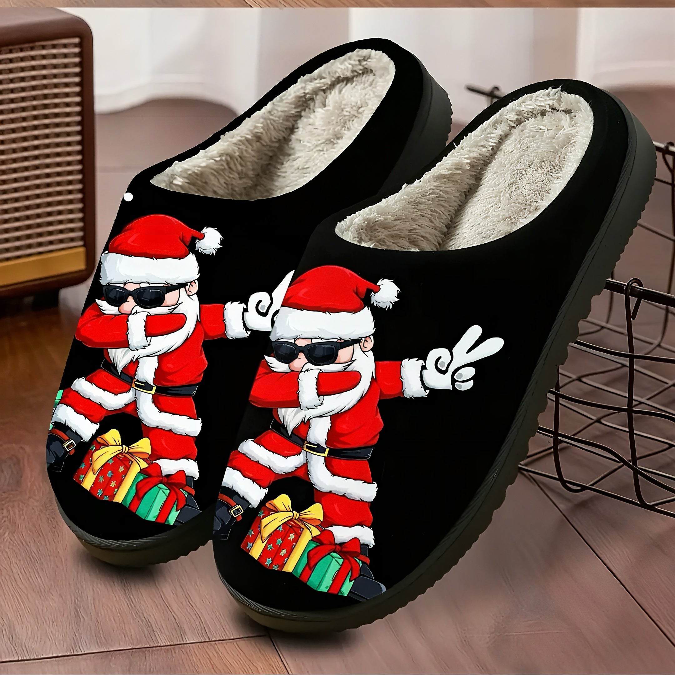 Zenora Men’s & Women’s Christmas Plush Slippers