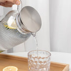 Zenora 2000ml Large Glass-Like Thermal Water Bottle