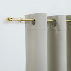 Zenora Adjustable Metal Curtain Rod with Perforated Track