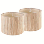 Zenora Set of 2 Boho Rattan Lamp Shades