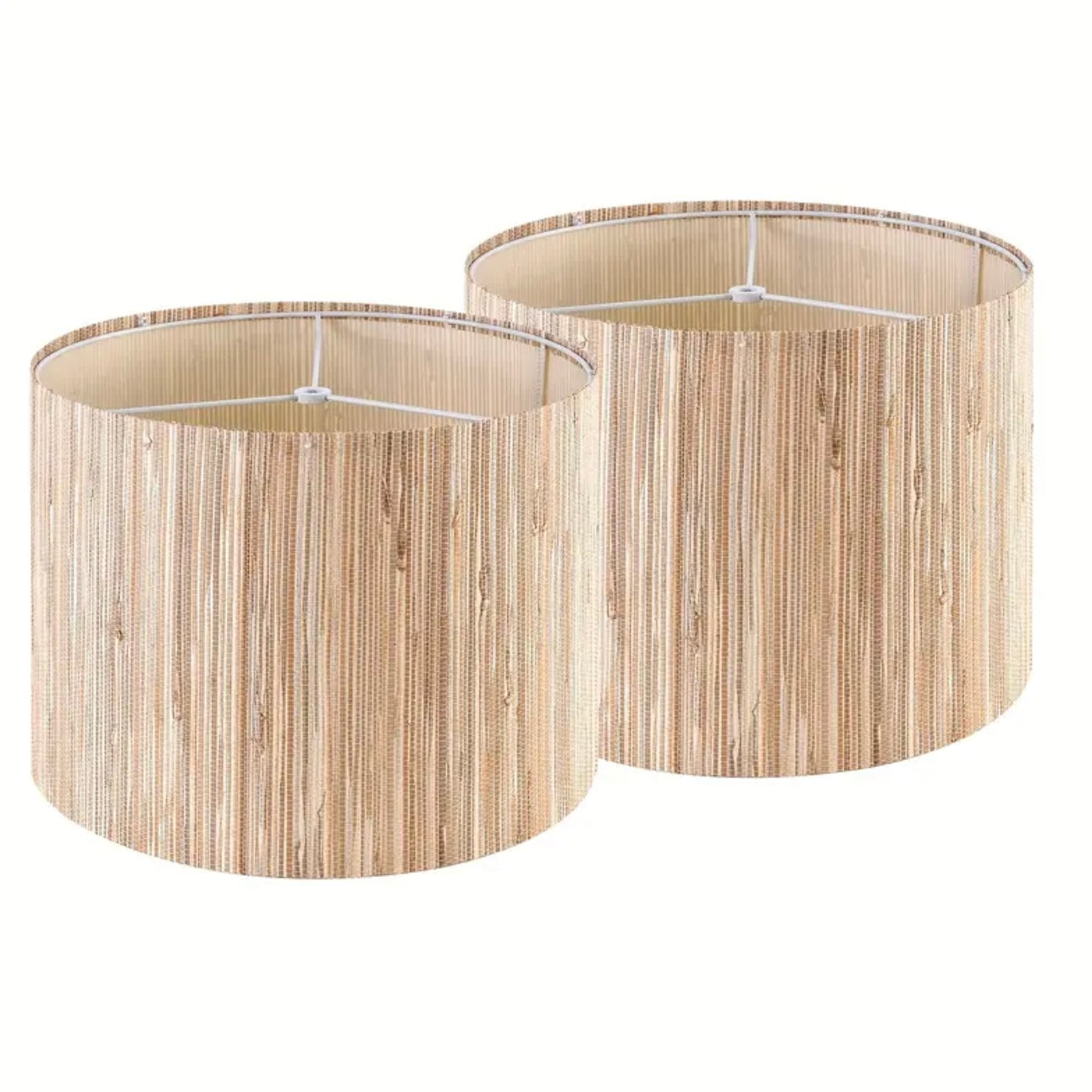 Zenora Set of 2 Boho Rattan Lamp Shades