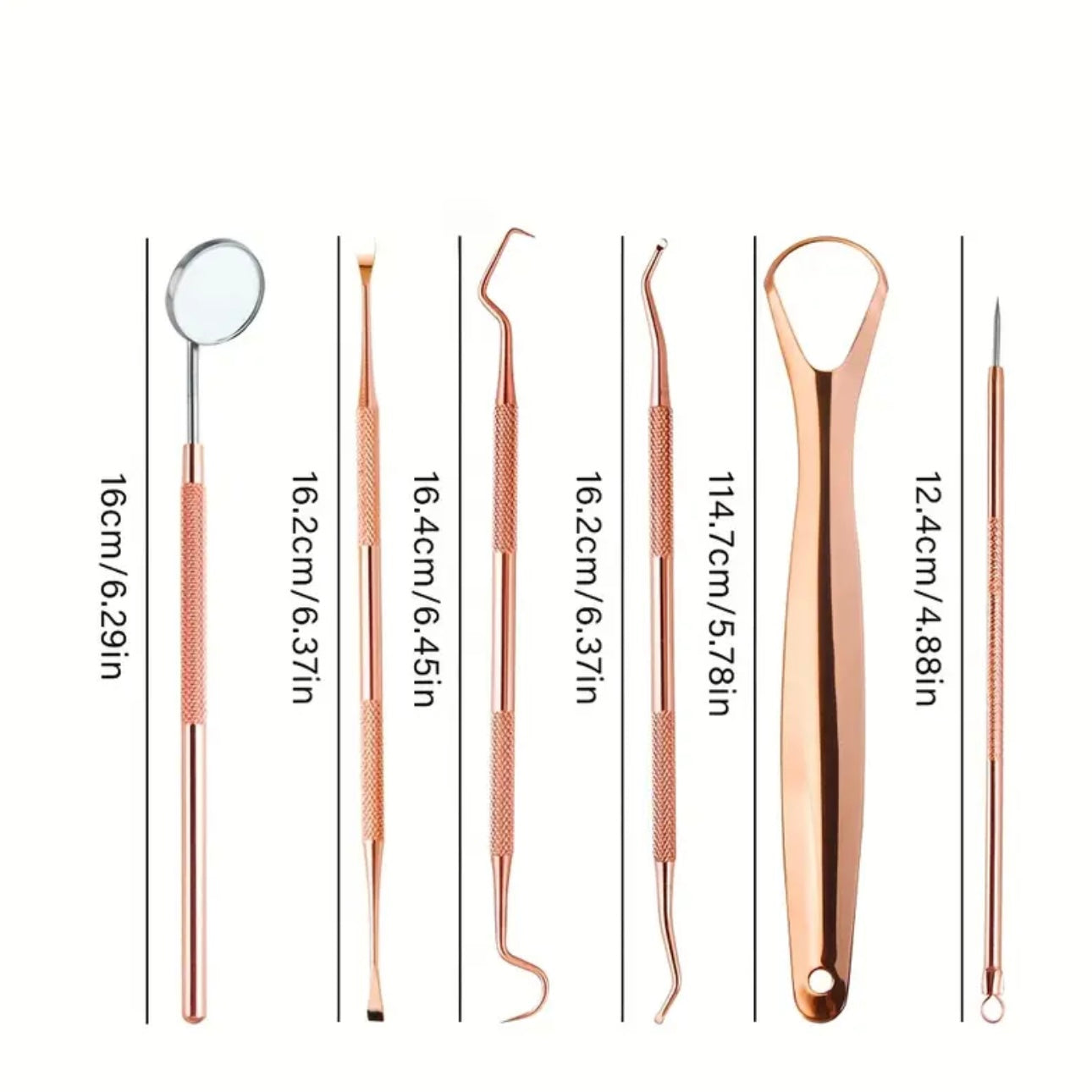 Zenora 6pcs Dual-Headed Dental Cleaning Kit