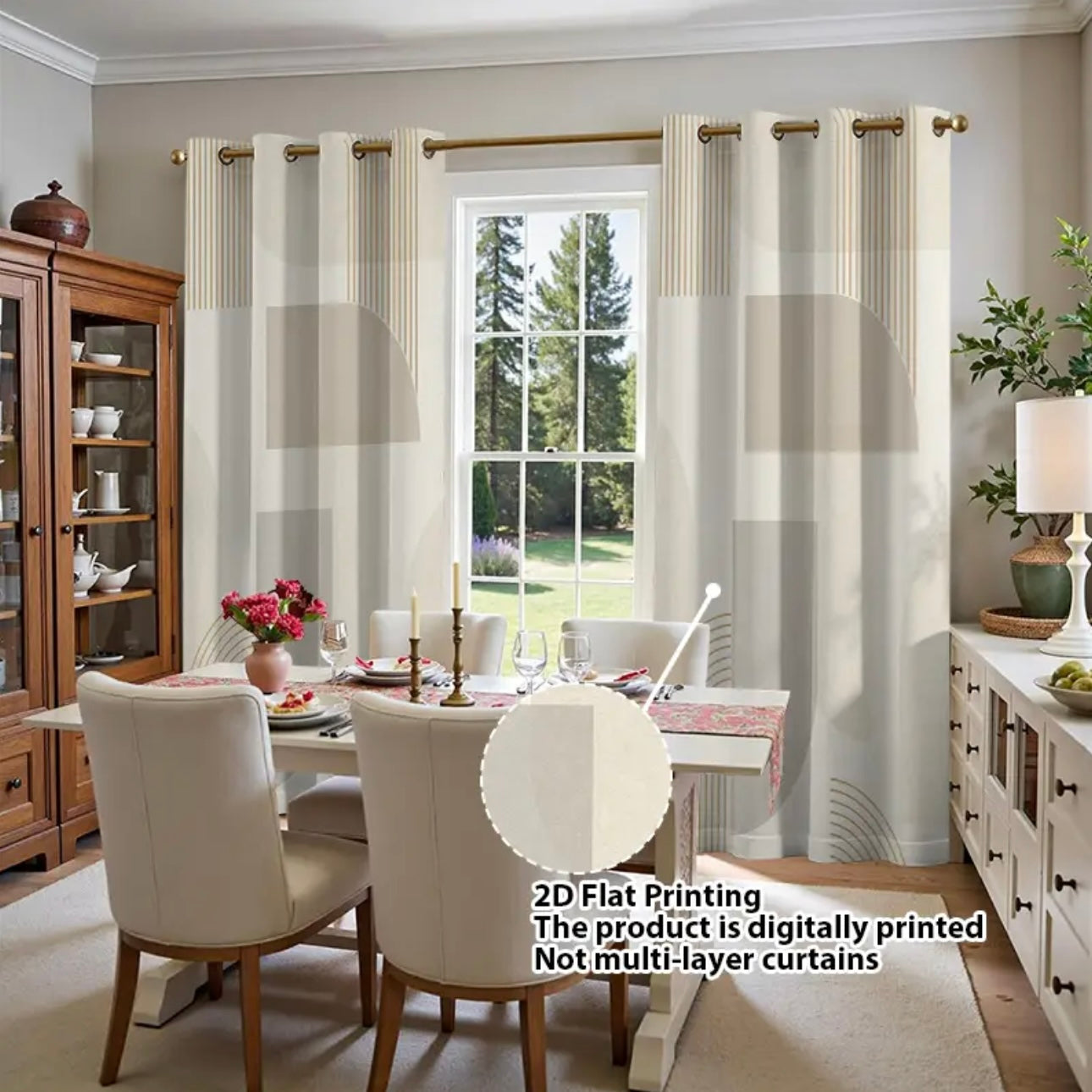 Zenora 2-Piece Modern Geometric Blackout Curtains