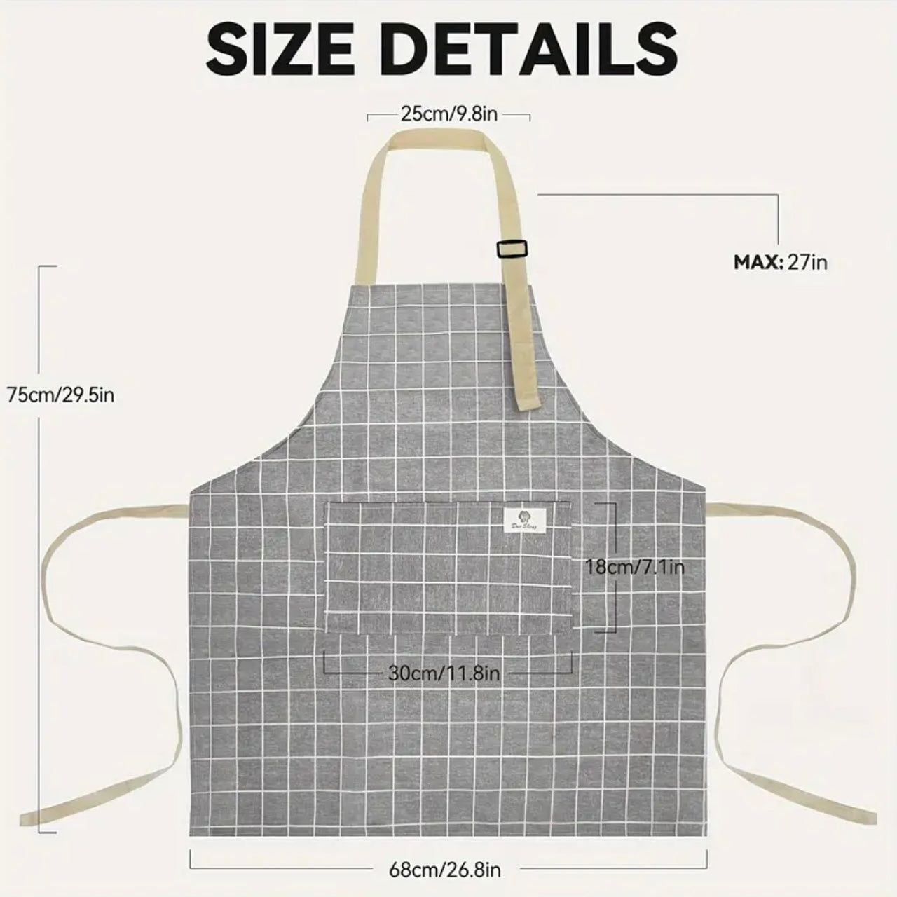 Zenora 2-Piece Heavy Duty Kitchen Chef Apron Set