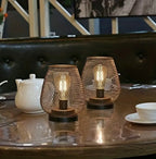 Zenora Metal Cage LED Lantern