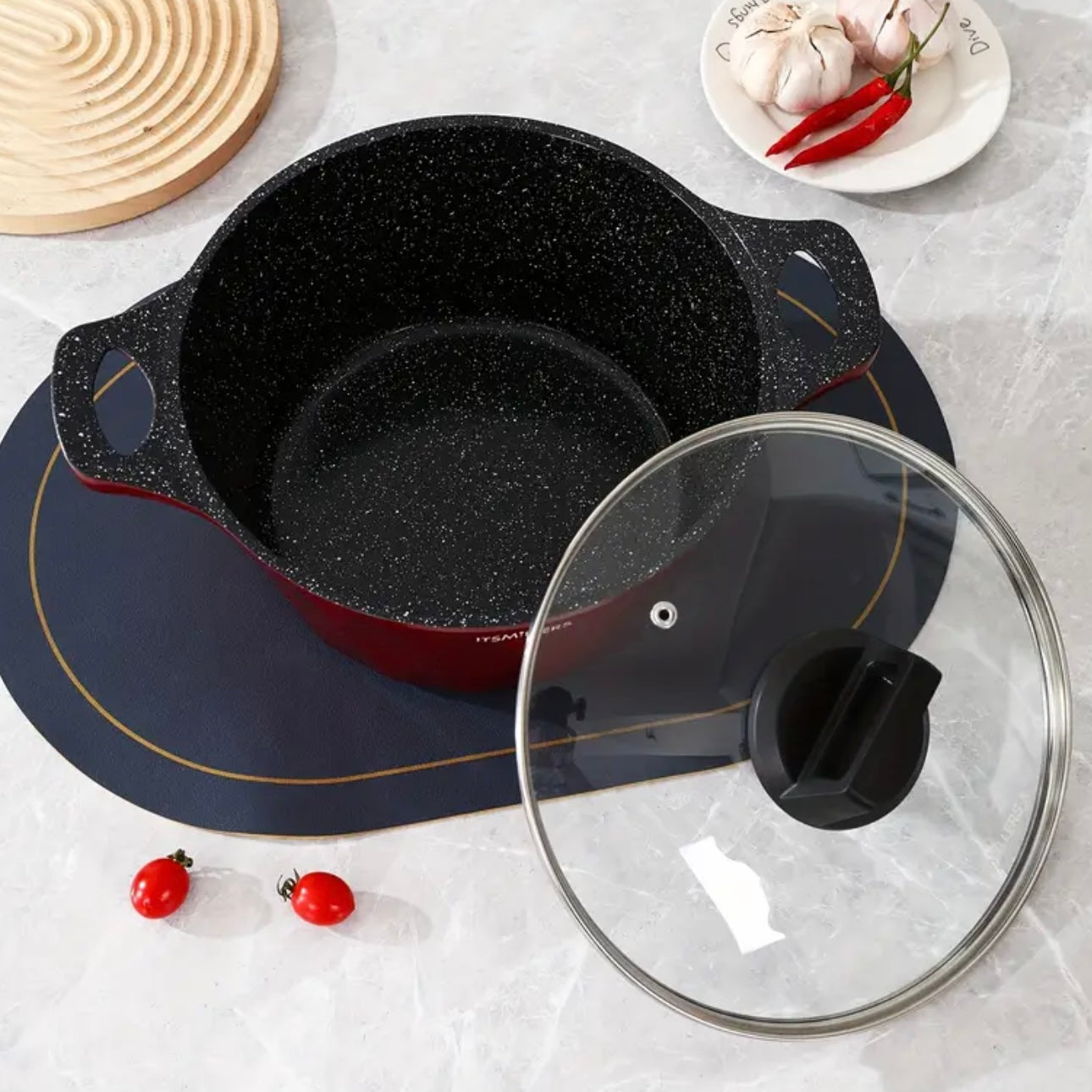 Zenora Multi-Piece Ceramic-Coated Cookware Set