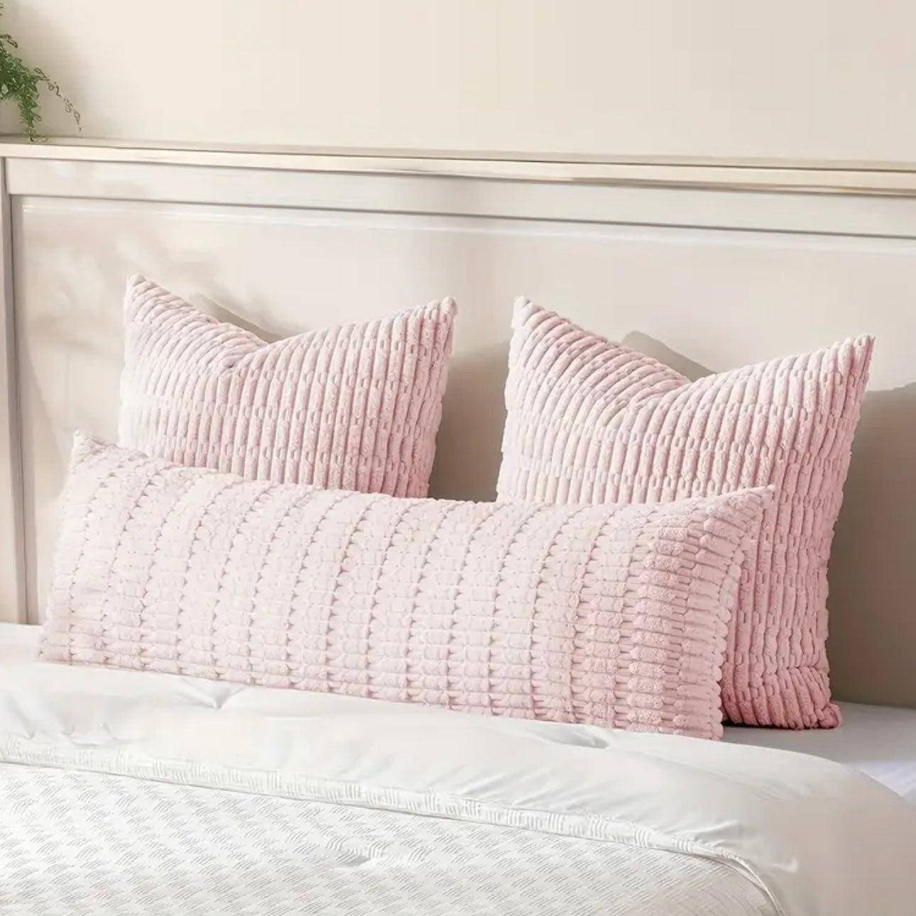 Zenora Bocwre 3pcs Corduroy Pillow Cover Set