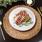 Zenora 10-Piece Natural Wheat Straw Placemat Set