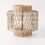 Zenora Chinese Retro Hand-Woven Paper Rope Chandelier Lampshade